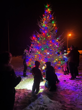 Annual Tree Lighting Ceremony at the Westmore Community Church in Westmore, VT
